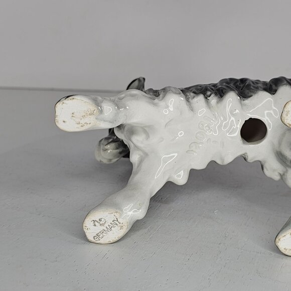 Vintage Goebel Cortendorf Ceramic Black White Goat Figurine Germany #12081 *CHIP - Picture 3 of 9